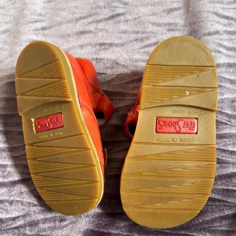 Red and Yellow Dress Shoes with Animal Face Design